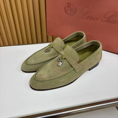 Loro Piana Summer Charms Walk Loafer Women Suede Slip‑On Loafers