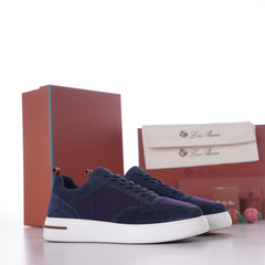 Men's Fast Walk Sneaker – Suede & Wind Fabric Low Top