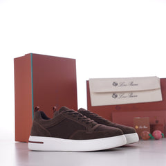 Men's Fast Walk Sneaker – Suede & Wind Fabric Low Top