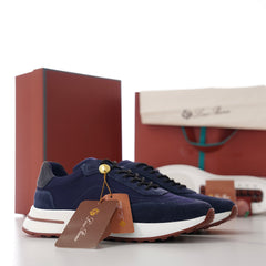 Men's Newport Walk Sneakers – Suede & Technical Fabric Low Top