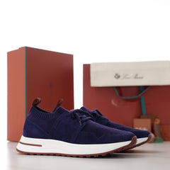 360 LP‑Flexy Walk Men Luxury Knit‑Suede Sneakers, Flexible Comfort Daily Shoes