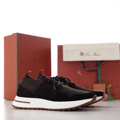 360 LP‑Flexy Walk Men Luxury Knit‑Suede Sneakers, Flexible Comfort Daily Shoes