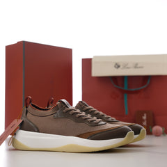 Loro Piana Modular Walk Sneakers | Men Premium Knit‑Leather Low‑Top Casual Trainers
