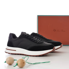 Loro Piana Week‑End Walk Mixed‑Media Sneakers