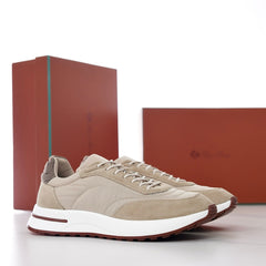 Loro Piana Week‑End Walk Mixed‑Media Sneakers