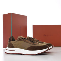 Loro Piana Week‑End Walk Mixed‑Media Sneakers