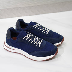 Loro Piana Week‑End Walk Mixed‑Media Sneakers