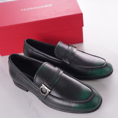 Ferragamo Gancini loafers | Men's premium genuine leather casual shoes for business and leisure loafers