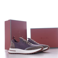 KnitStep Urban Knit Sneaker, Men's Knitted Sock Sneakers, Breathable Lightweight Casual Shoes, Pull-on Slip On Design with Leather Side Detail, Soft Cushioned Sole Daily Sneakers