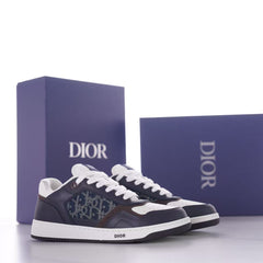 Dior B27 Uptown Low‑Top Sneaker, Premium Calf Leather Casual Skate Shoe for Men