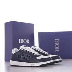 Dior B27 Uptown Low‑Top Sneaker, Premium Calf Leather Casual Skate Shoe for Men