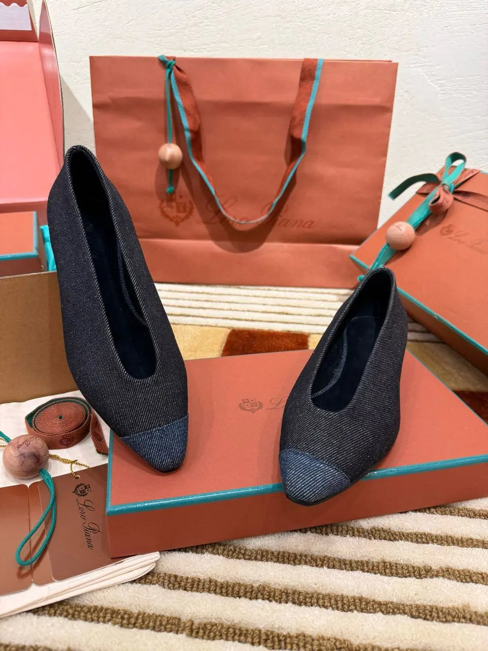 Rebecca Cap Toe Ballet Flat - Ably Luxury shop