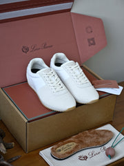 Vintage Retro Low Top Sneakers – Casual Lightweight Lace-Up Shoes for Everyday Wear