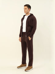 Loro Piana Men's Zip-Up Hooded Tracksuit Set, Quiet Luxury Old Money Knit Sweatshirt & Jogger Pants Outfit