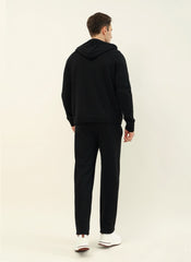 Loro Piana Men's Zip-Up Hooded Tracksuit Set, Quiet Luxury Old Money Knit Sweatshirt & Jogger Pants Outfit