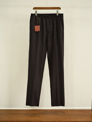 Luxury Men Wool Blend Straight‑Leg Trousers Elastic Drawstring Waist Zipper Pockets Smart Casual Pants For Men 4 Colors Available
