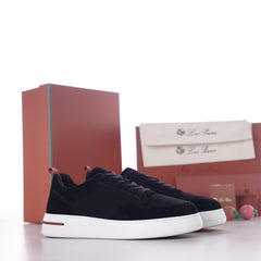 Men's Fast Walk Sneaker – Suede & Wind Fabric Low Top