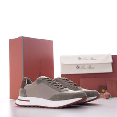 Men's Newport Walk Sneakers – Suede & Technical Fabric Low Top