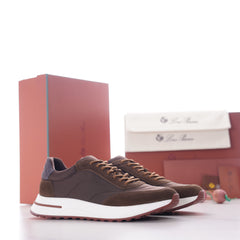 Men's Newport Walk Sneakers – Suede & Technical Fabric Low Top