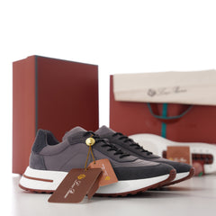 Men's Newport Walk Sneakers – Suede & Technical Fabric Low Top