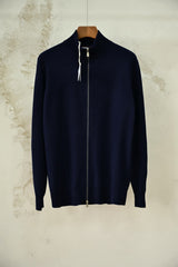 Men's Zip-up Cardigan – Cashmere Stand Collar Full-Zip