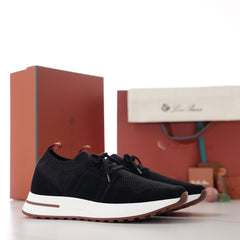 360 LP‑Flexy Walk Men Luxury Knit‑Suede Sneakers, Flexible Comfort Daily Shoes