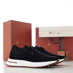 360 LP‑Flexy Walk Men Luxury Knit‑Suede Sneakers, Flexible Comfort Daily Shoes