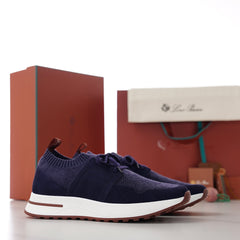 360 LP‑Flexy Walk Men Luxury Knit‑Suede Sneakers, Flexible Comfort Daily Shoes