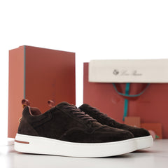 Loro Piana Newport Walk Suede Sneakers | Men Premium Two‑Tone Suede Low‑Top Casual Trainers