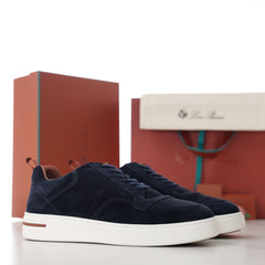 Loro Piana Newport Walk Suede Sneakers | Men Premium Two‑Tone Suede Low‑Top Casual Trainers