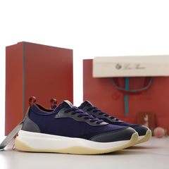 Loro Piana Modular Walk Sneakers | Men Premium Knit‑Leather Low‑Top Casual Trainers