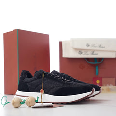 Loro Piana Week‑End Walk Mixed‑Media Sneakers