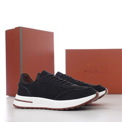 Loro Piana Week‑End Walk Suede Sneakers | Men Premium Full‑Suede Retro‑Style Casual Trainers