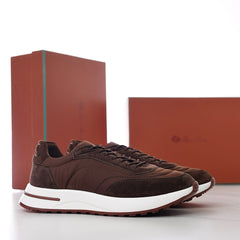 Loro Piana Week‑End Walk Mixed‑Media Sneakers