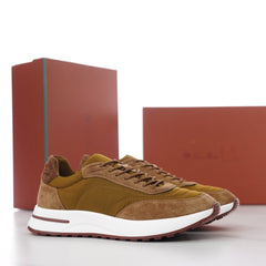Loro Piana Week‑End Walk Mixed‑Media Sneakers
