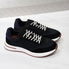 Loro Piana Week‑End Walk Mixed‑Media Sneakers