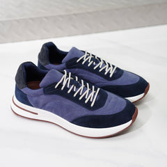 Loro Piana Week‑End Walk Mixed‑Media Sneakers