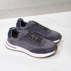Loro Piana Week‑End Walk Mixed‑Media Sneakers