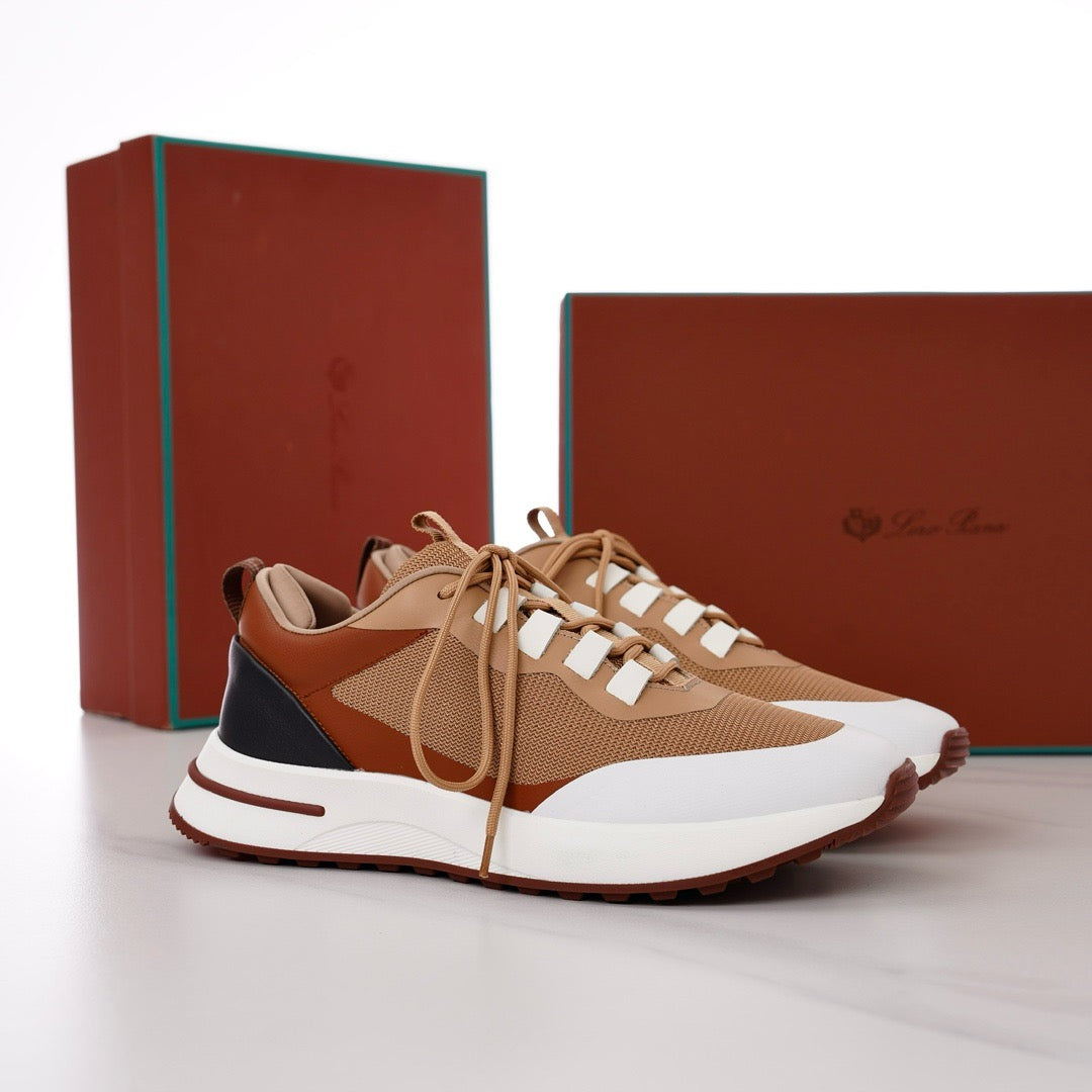 Loro Piana Modular Walk Multi‑Material Sneakers