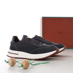 Loro Piana Week‑End Walk Suede Sneakers | Men Premium Full‑Suede Retro‑Style Casual Trainers