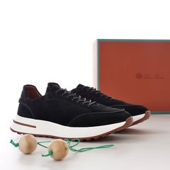 Loro Piana Week‑End Walk Suede Sneakers | Men Premium Full‑Suede Retro‑Style Casual Trainers