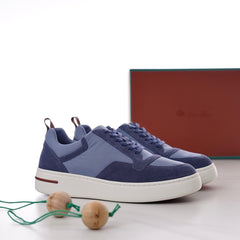 Loro Piana Newport Walk Suede Sneakers