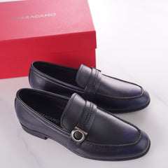 Ferragamo Gancini loafers | Men's premium genuine leather casual shoes for business and leisure loafers