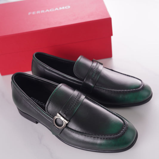 Ferragamo Gancini loafers | Men's premium genuine leather casual shoes for business and leisure loafers