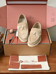 Loro Piana Summer Walk Woven Loafers