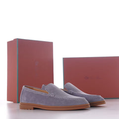Summer Walk Suede Loafers, Men Handmade Slip-on Casual Loafer Shoes