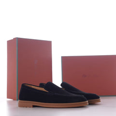 Summer Walk Suede Loafers, Men Handmade Slip-on Casual Loafer Shoes