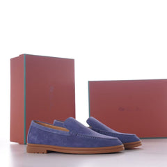 Summer Walk Suede Loafers, Men Handmade Slip-on Casual Loafer Shoes