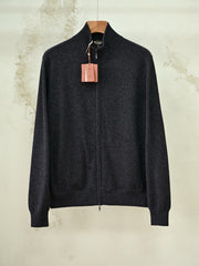 Loro Piana Classic Zip-Up Bomber Jacket 100% Cashmere jacket