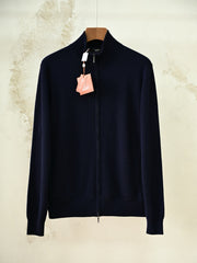 Loro Piana Classic Zip-Up Bomber Jacket 100% Cashmere jacket